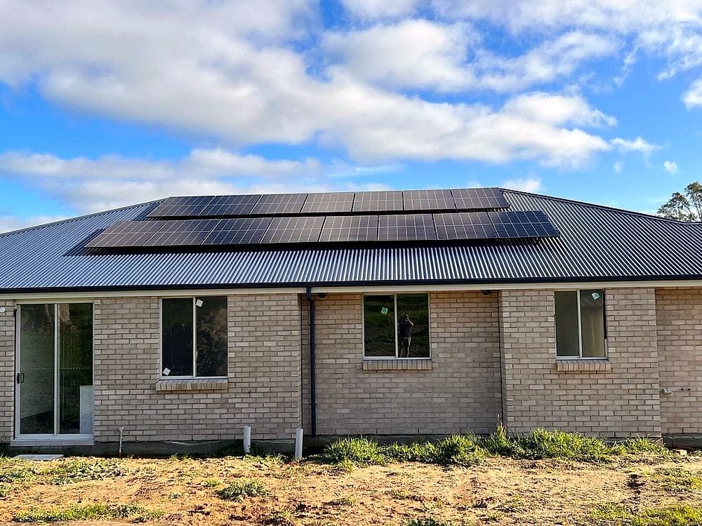 Rooftop solar panels installed on an Adelaide home